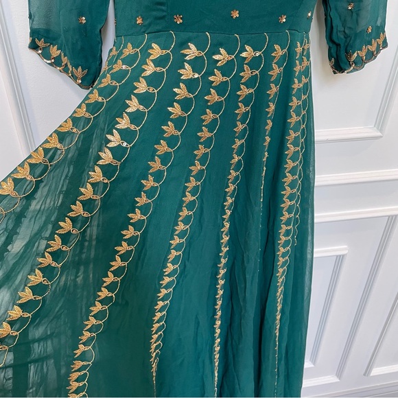 Esha Koul Emerald Anarkali Set Size Small - Picture 7 of 16
